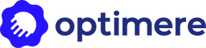 Optimere logo dark blue